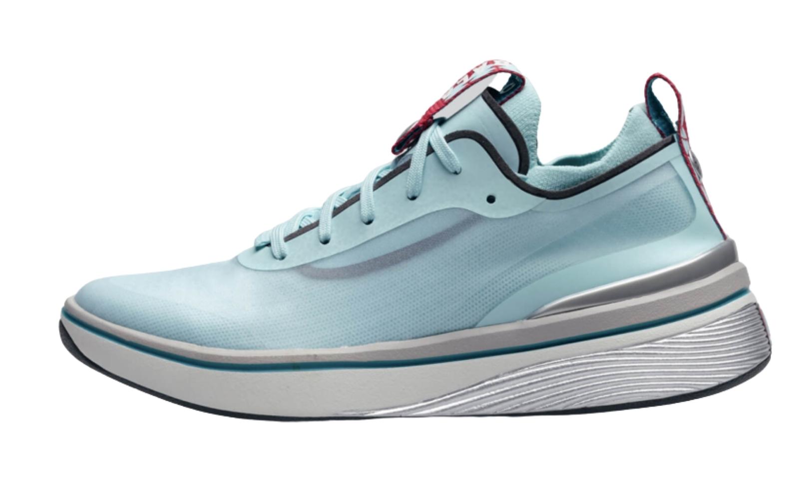 Light blue BALA Twelves nurse shoes for plantar fasciitis.