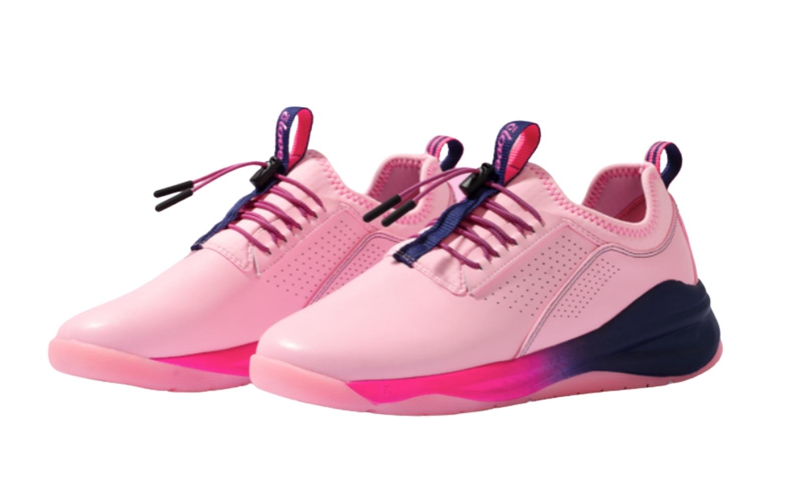 Pink Clove sneakers for nurses needing arch support.