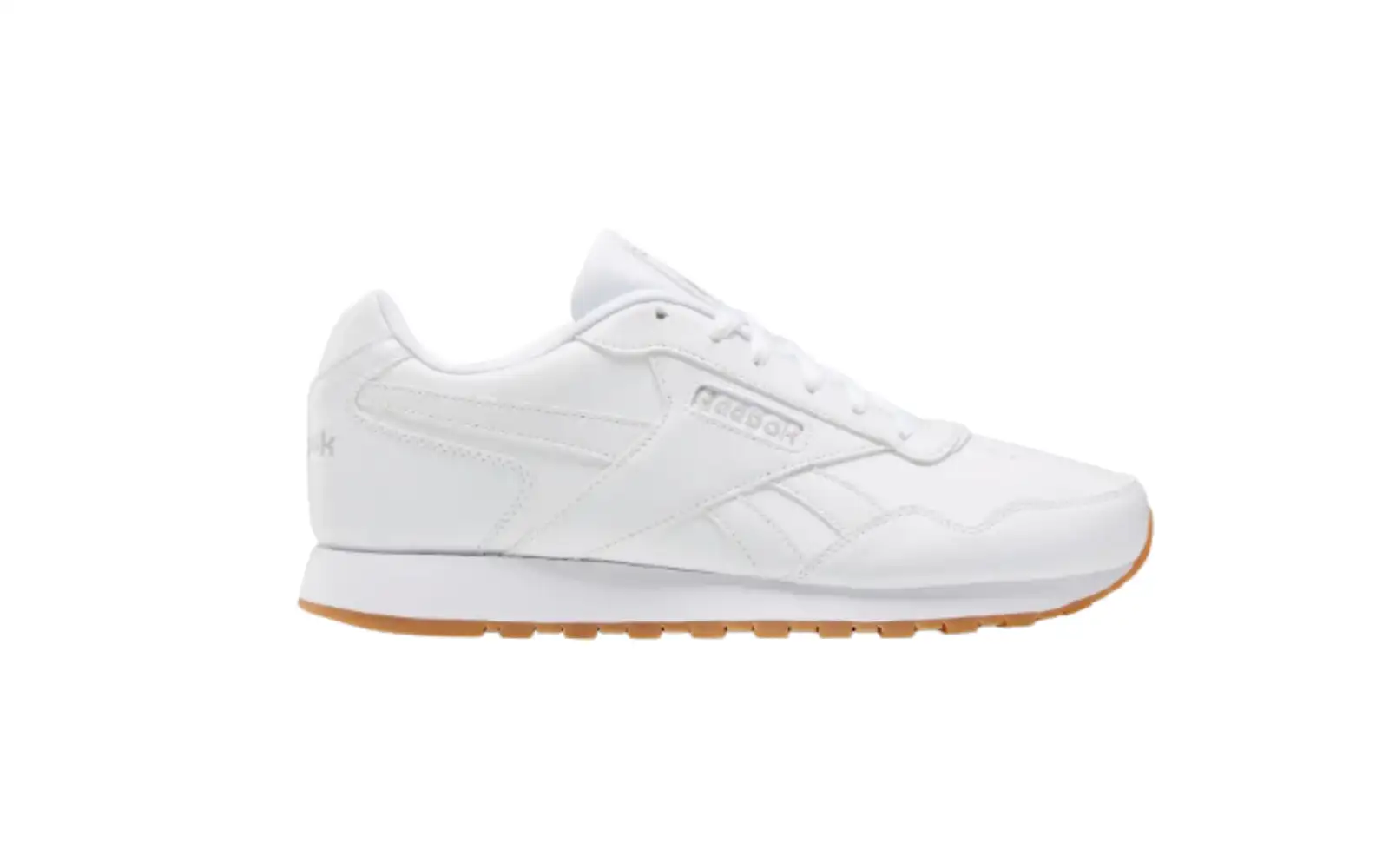 White Reebok Classic male nurse shoes.