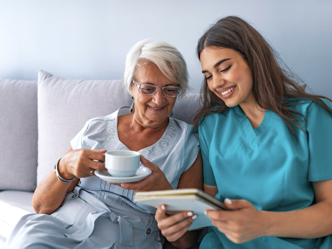 Nurse with a patient. best playing travel nurse jobs.