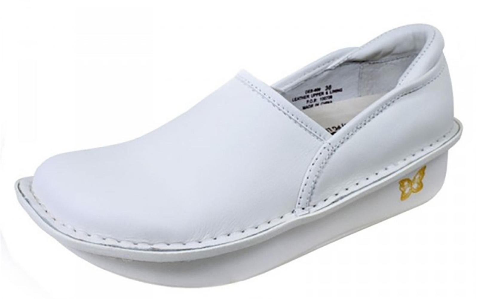 White Alegria nursing shoes best nursing shoe brands.