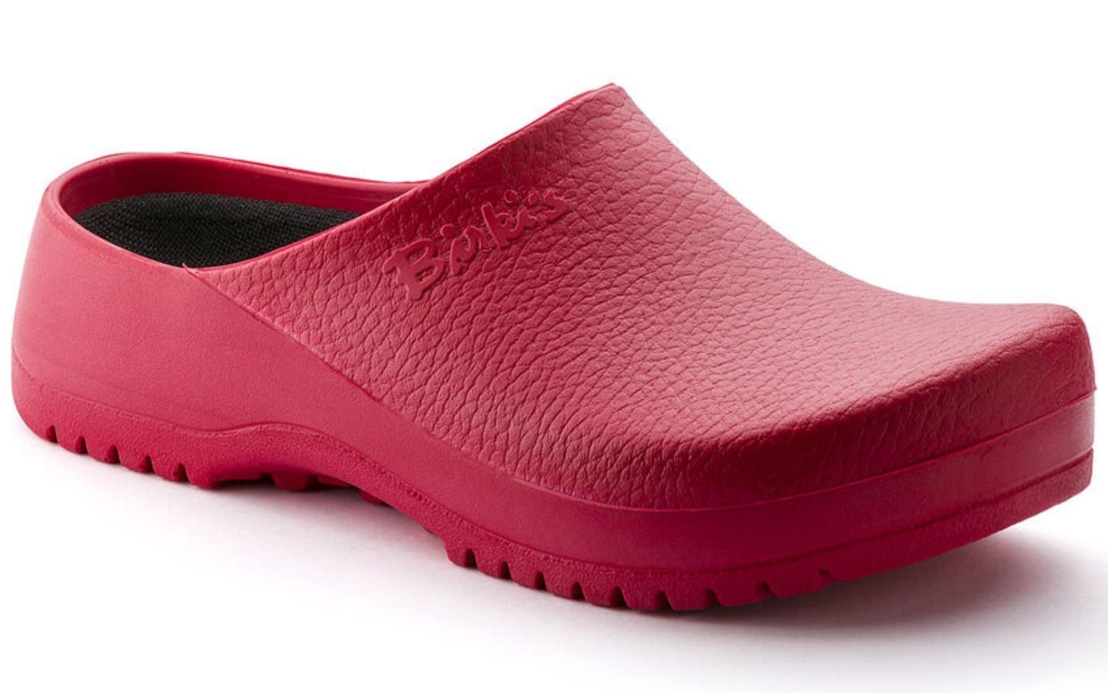 Red Birkenstock nursing shoe shoe brands.