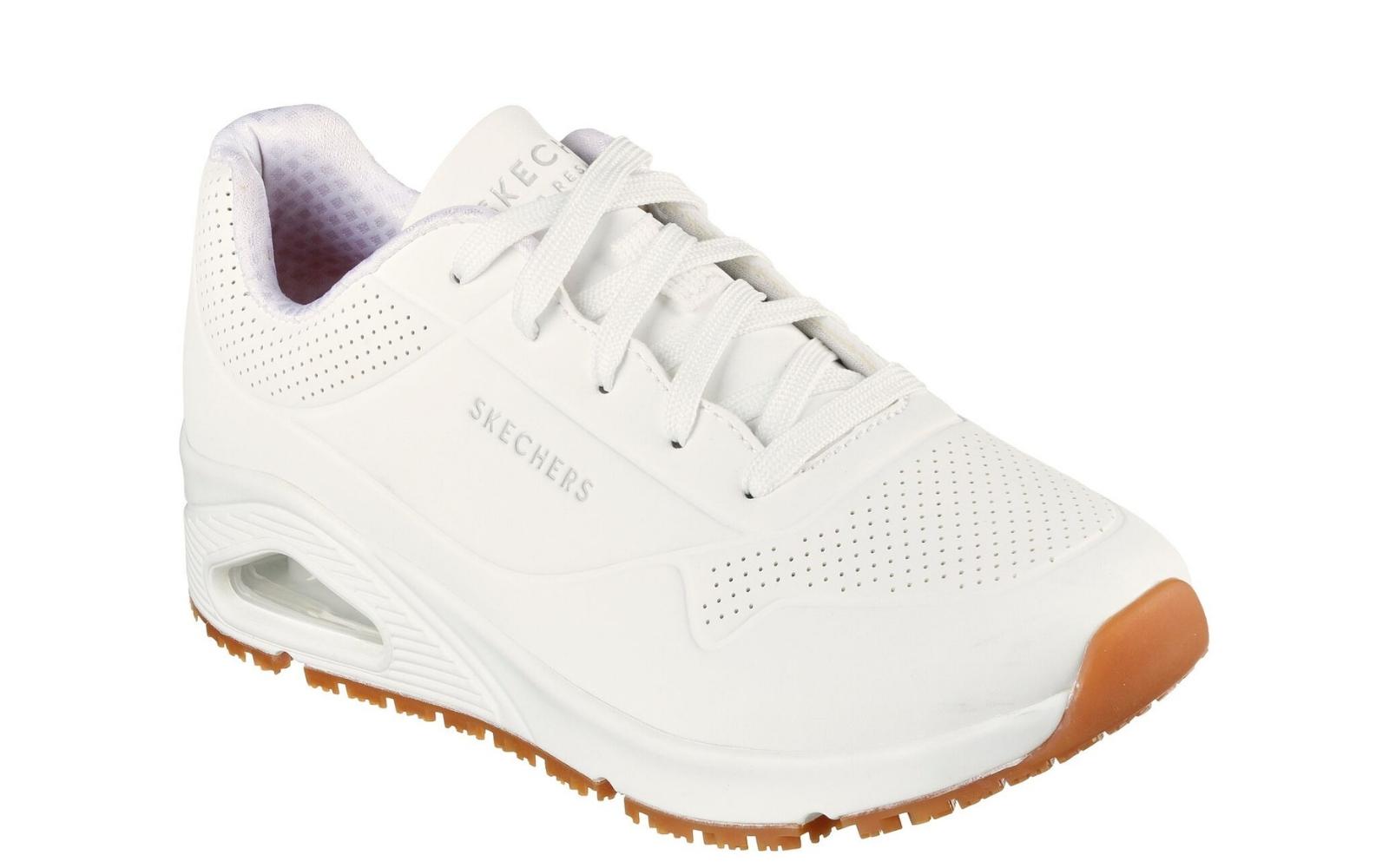 White Sketchers best nursing shoe brands.